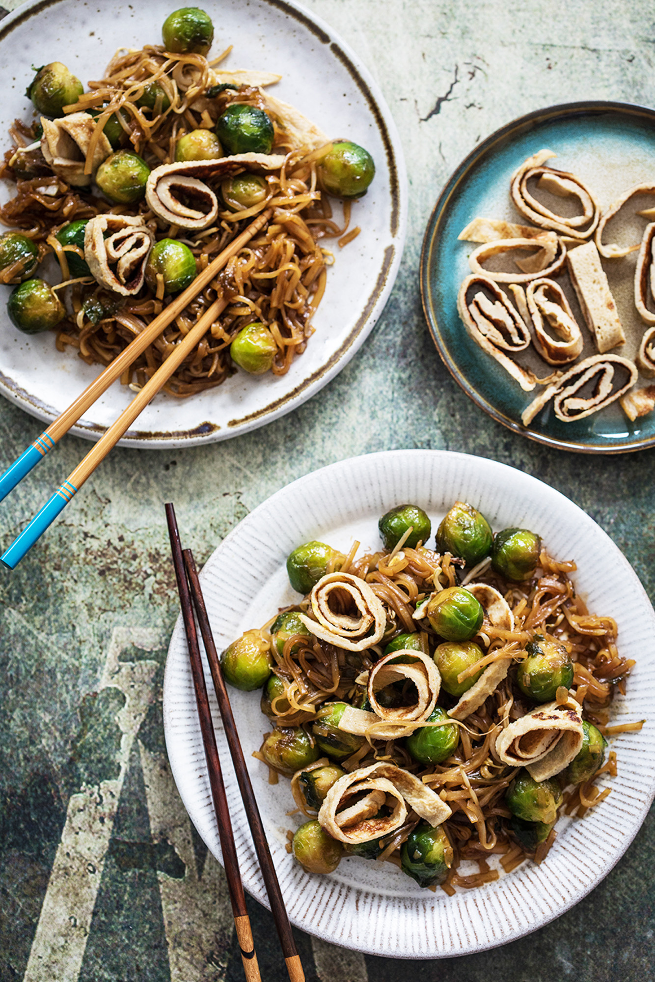 Rice cakes met sweet soy