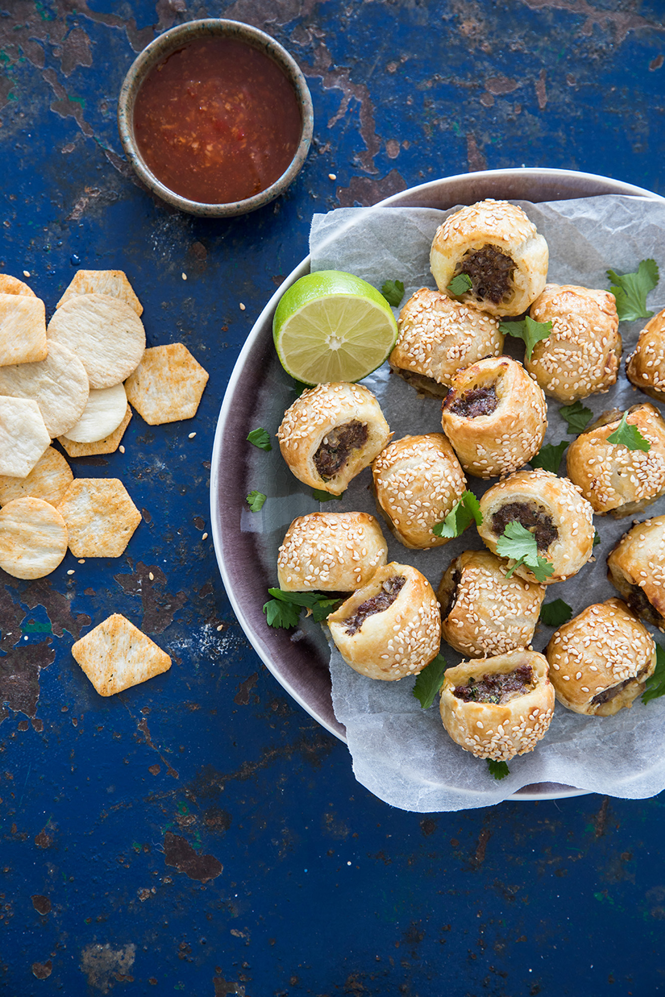 Rice cakes met sweet soy