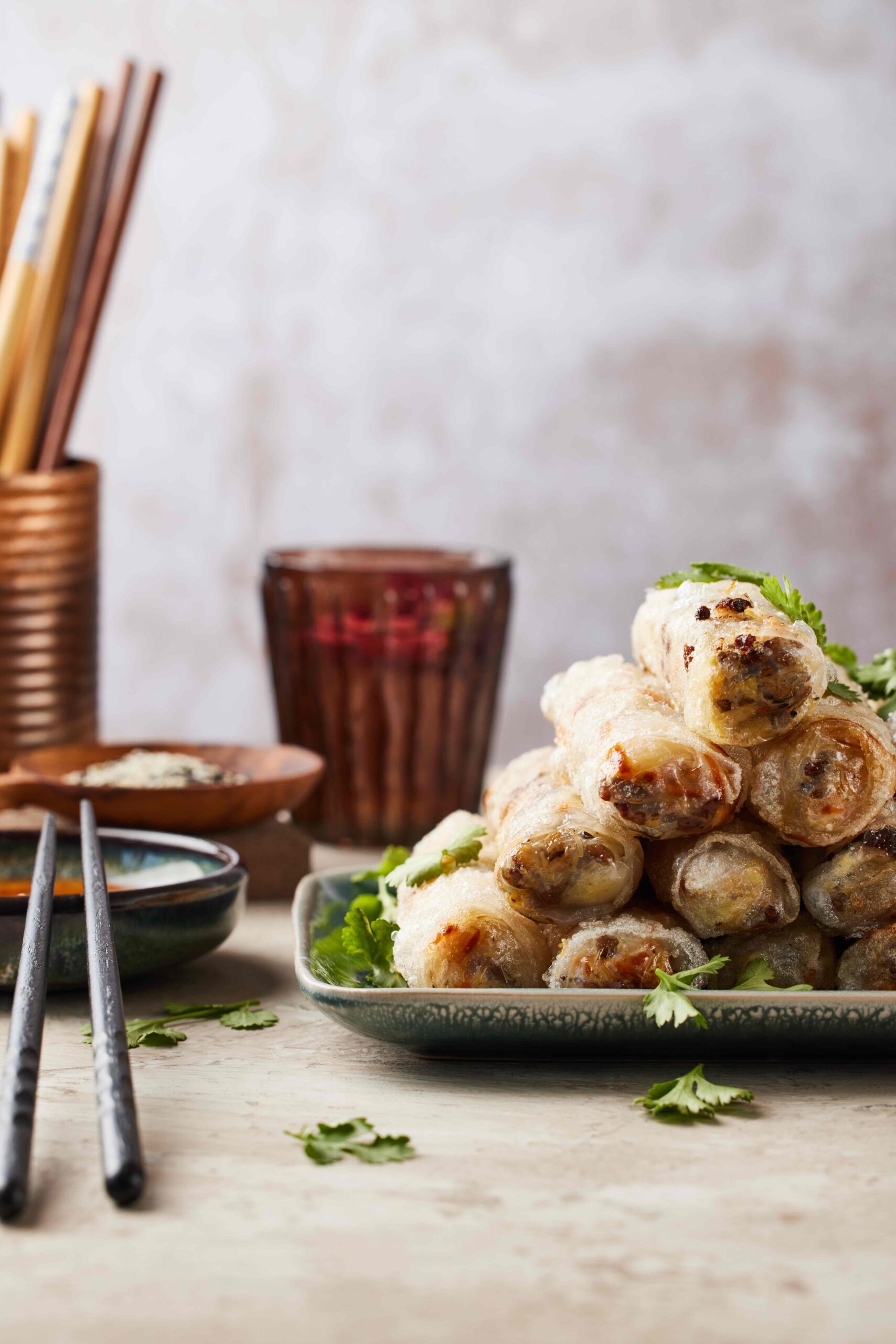 Rice cakes met sweet soy